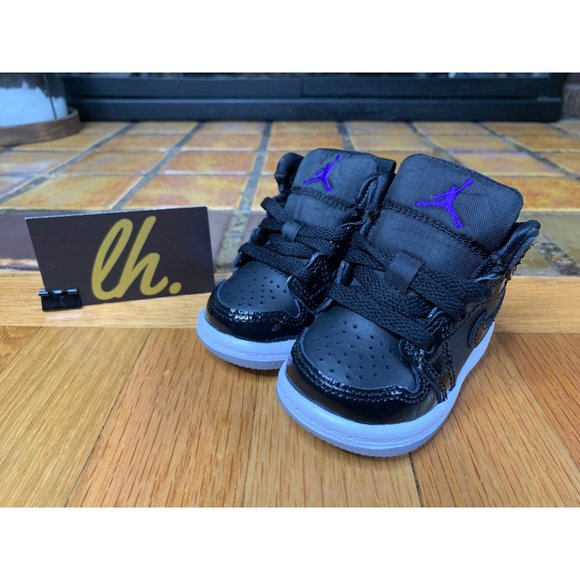 Toddler 2c Air Jordan 1 Mid “Space Jam” Athletic Basketball Shoes DV1338-004 - Picture 2 of 7